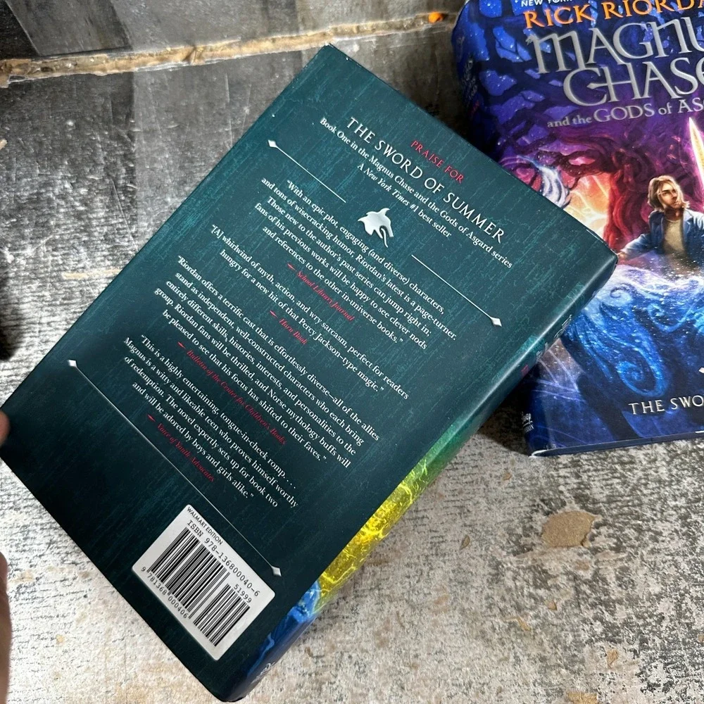 Magnus Chase and the Gods of Asgard Rick Riordan Books 1 2 HC 1st Edition‎